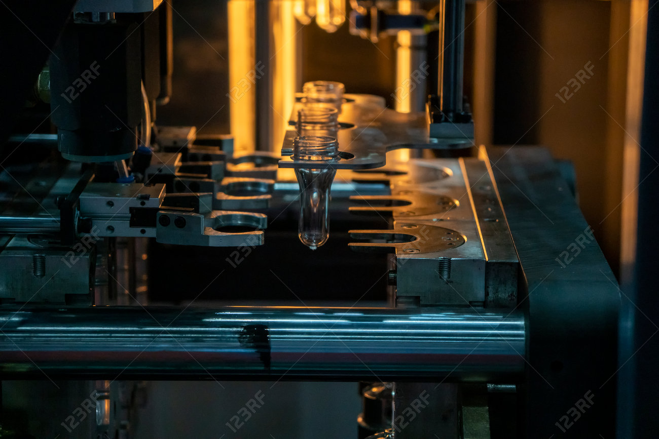 The Operation Of Pet Bottle Processing By Blowing Process With Stock Photo Picture And Royalty Free Image Image
