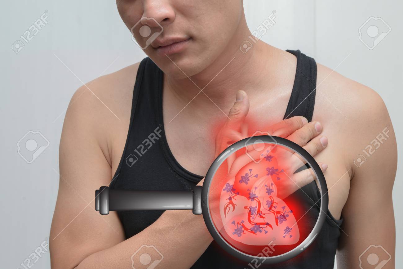 Man Heart Ache And Heart Image The Concept Is Easy To Understand Stock Photo Picture And Royalty Free Image Image 74764236