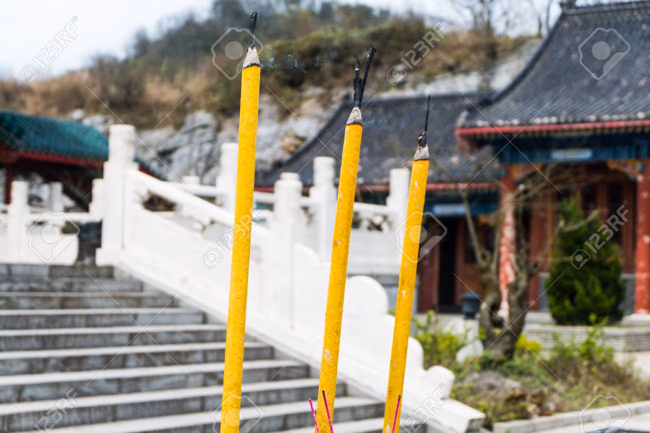 Buddhist temple at Tianmen Mountain, Zhangjiajie, China - 40339672 Buddhist temple at Tianmen Mountain, Zhangjiajie, China - 40339672