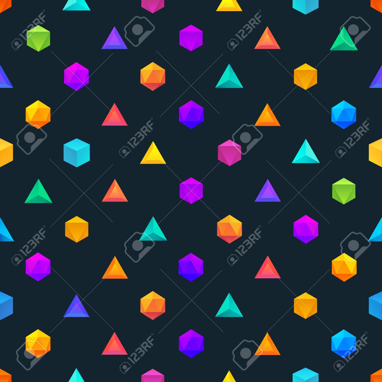 polygon 3d objects seamless