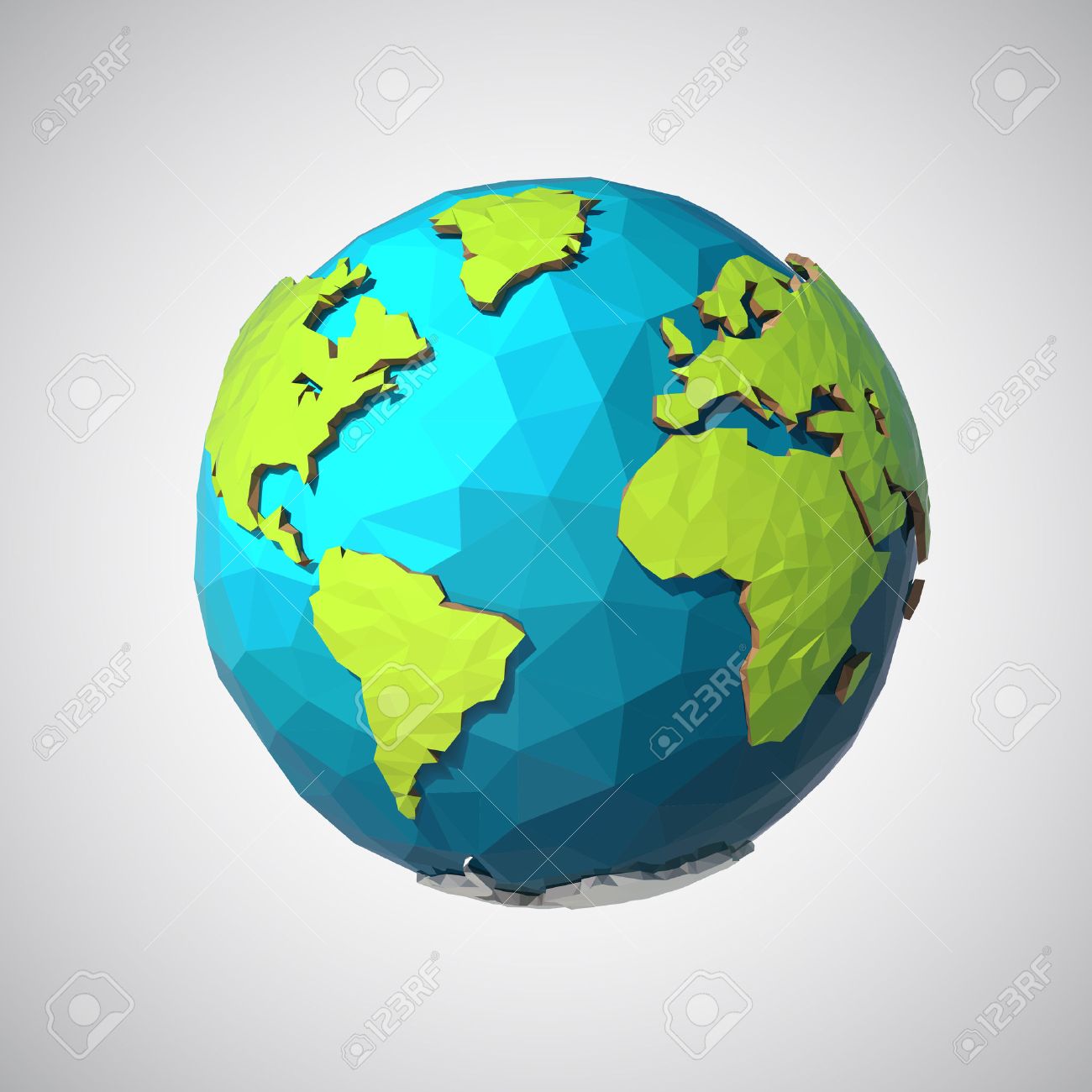 Earth illustration in Low poly style. Polygonal globe icon. Vector isolated - 59915881 Earth illustration in Low poly style. Polygonal globe icon. Vector isolated - 59915881