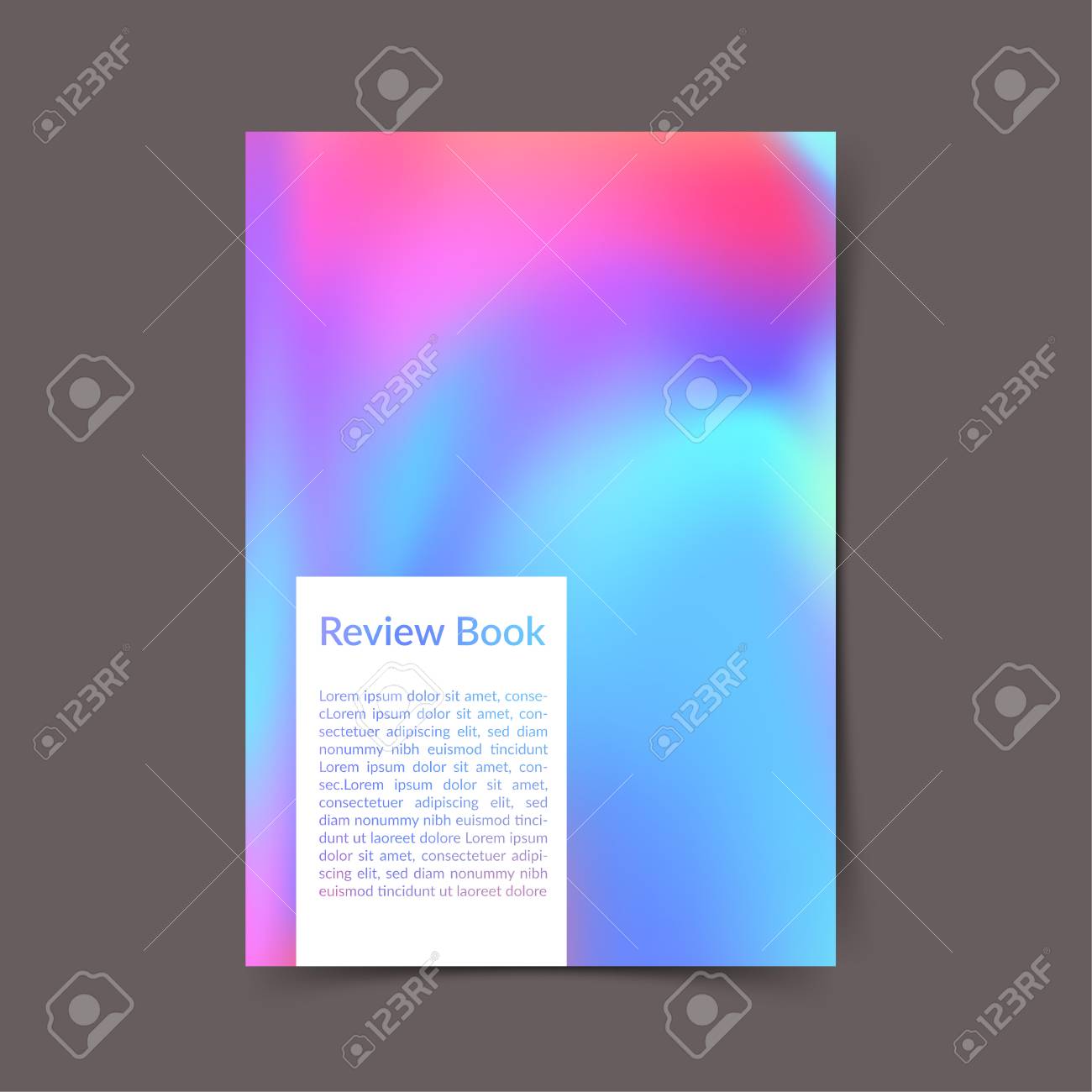 明るいカラフルなポートフォリオ表紙レイアウトを印刷する準備ができています モダンなカラー ハーモニー Office フォルダー テンプレート 流体のトレンディな背景をグラデーション デザイン ベクトル図 のイラスト素材 ベクタ Image