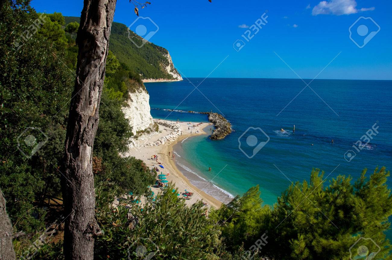 Sirolo Beach Adriatic Marche Italy Spiaggia Holiday Sun