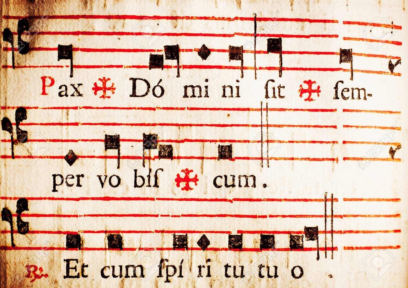 Pax Domini sit semper vobiscum Et cum spiritu tuo The peace of the Lord be with you always And with you also Part of the dismissal rite to the congregation in Latin Catholic mass From a 17th century Italian missal - 13884499 Pax Domini sit semper vobiscum Et cum spiritu tuo The peace of the Lord be with you always And with you also Part of the dismissal rite to the congregation in Latin Catholic mass From a 17th century Italian missal - 13884499