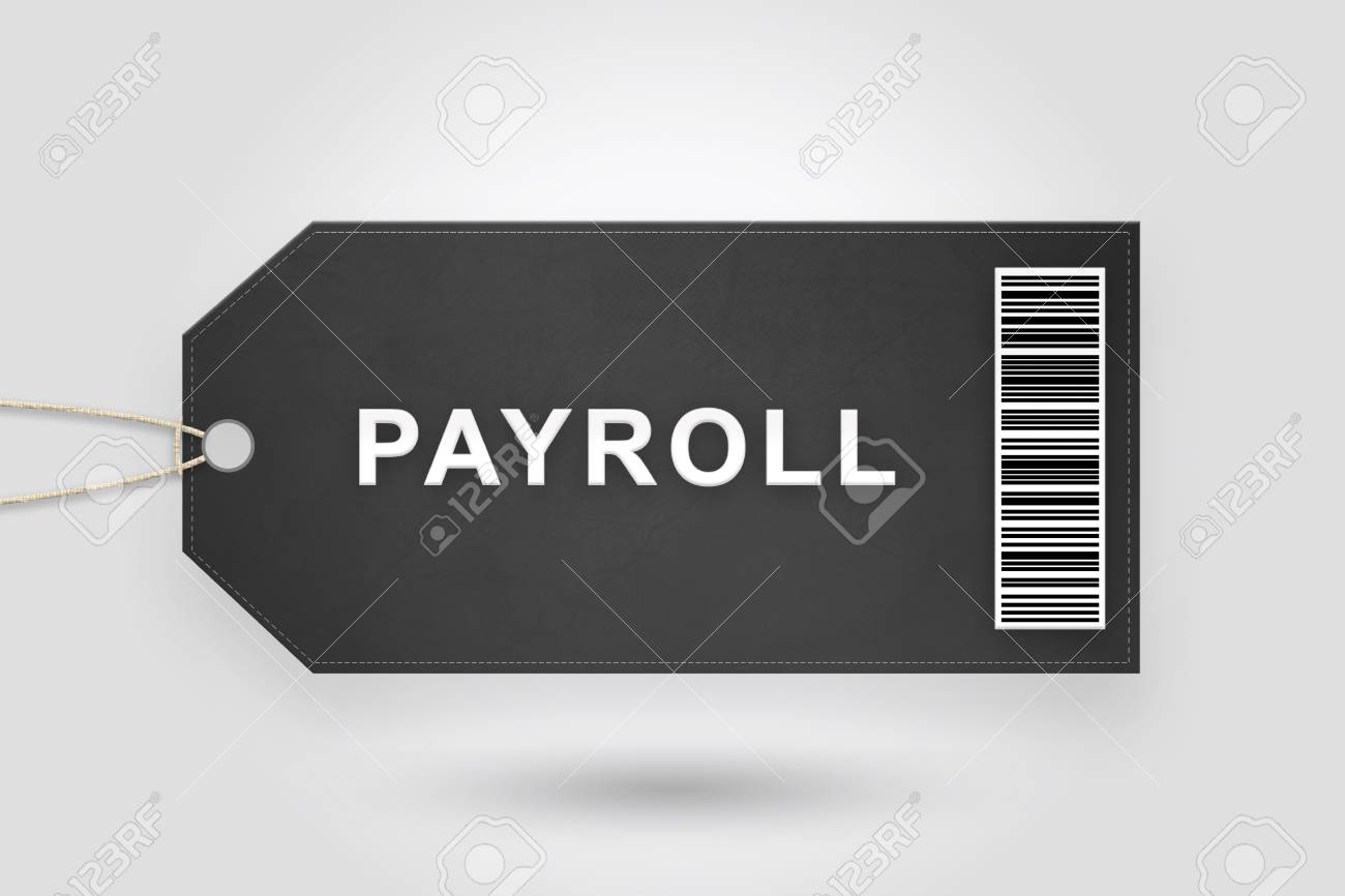 Payroll Price Tag With Barcode And Grey Radial Gradient Background Stock  Photo, Picture and Royalty Free Image. Image 54937861., image size:1300x866