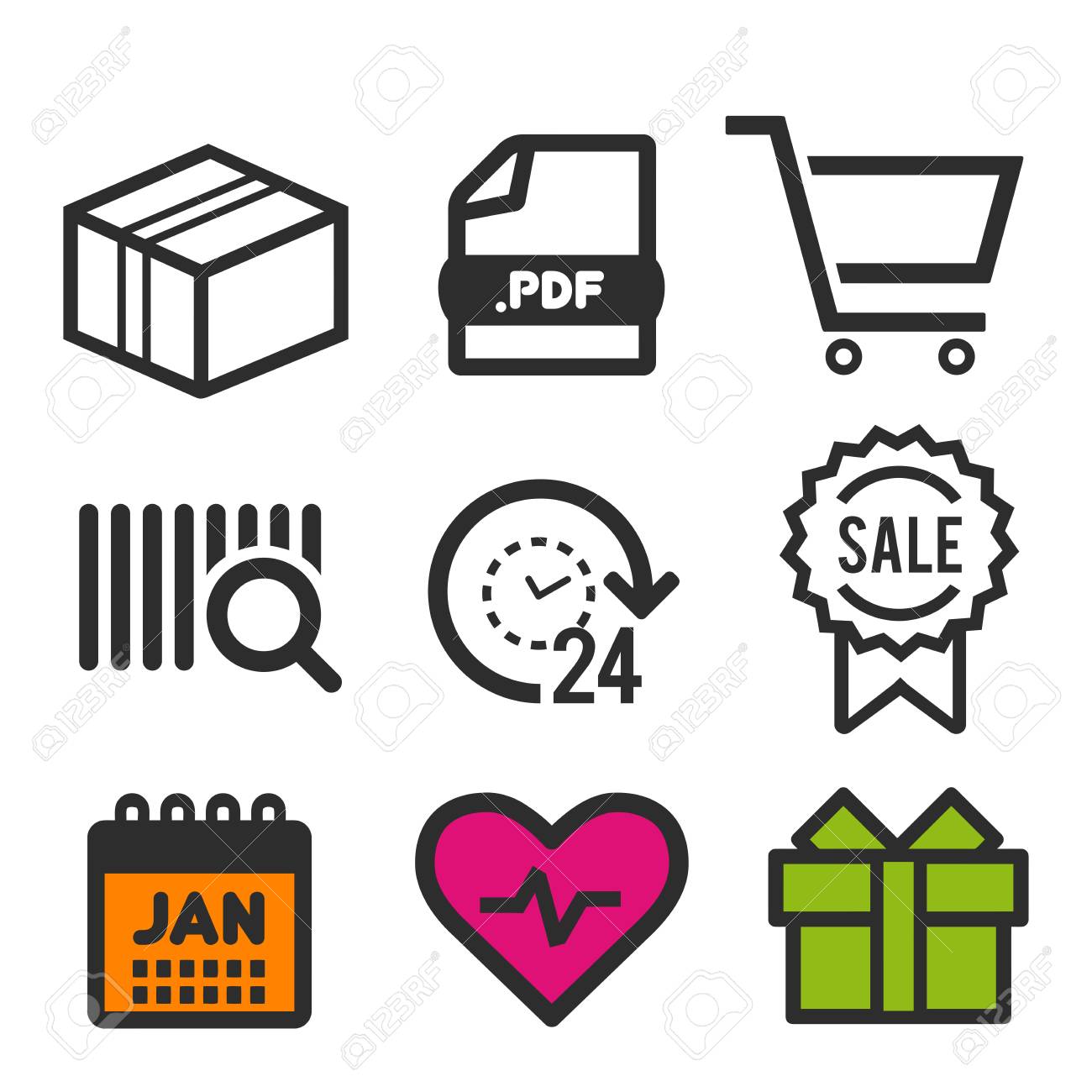 package icon pdf document symbol 24 hour open icon shopping 24 hour schedule pdf