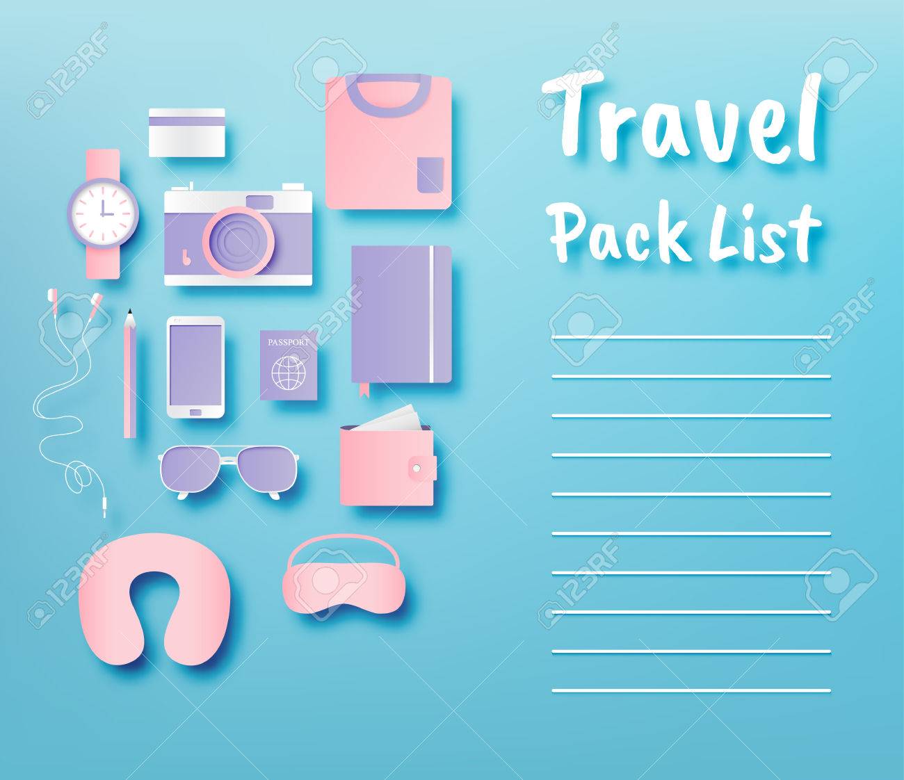 travel items list