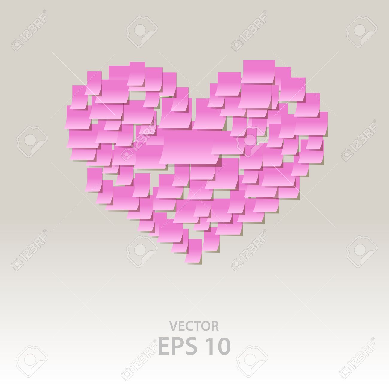 Heart Sticky Notepad