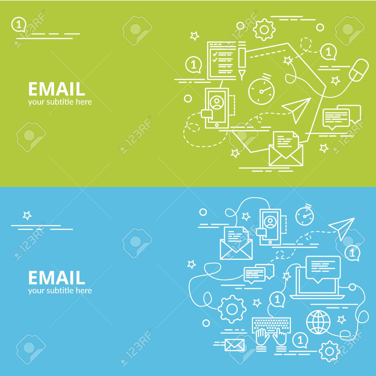 flat colorful design concept for email infographic idea of making infographic email template