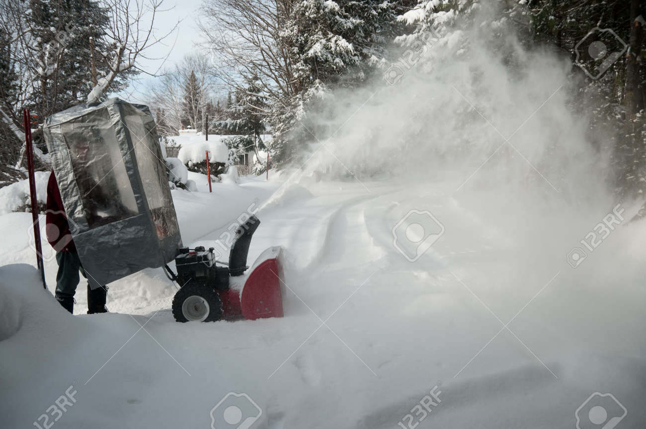Shelter From Storm With Devices >> Senior Behind A Plastic Shelter With Snow Blower After Storm Stock Shelter From Storm With Devices >> Senior Behind A Plastic Shelter With Snow Blower After Storm Stock