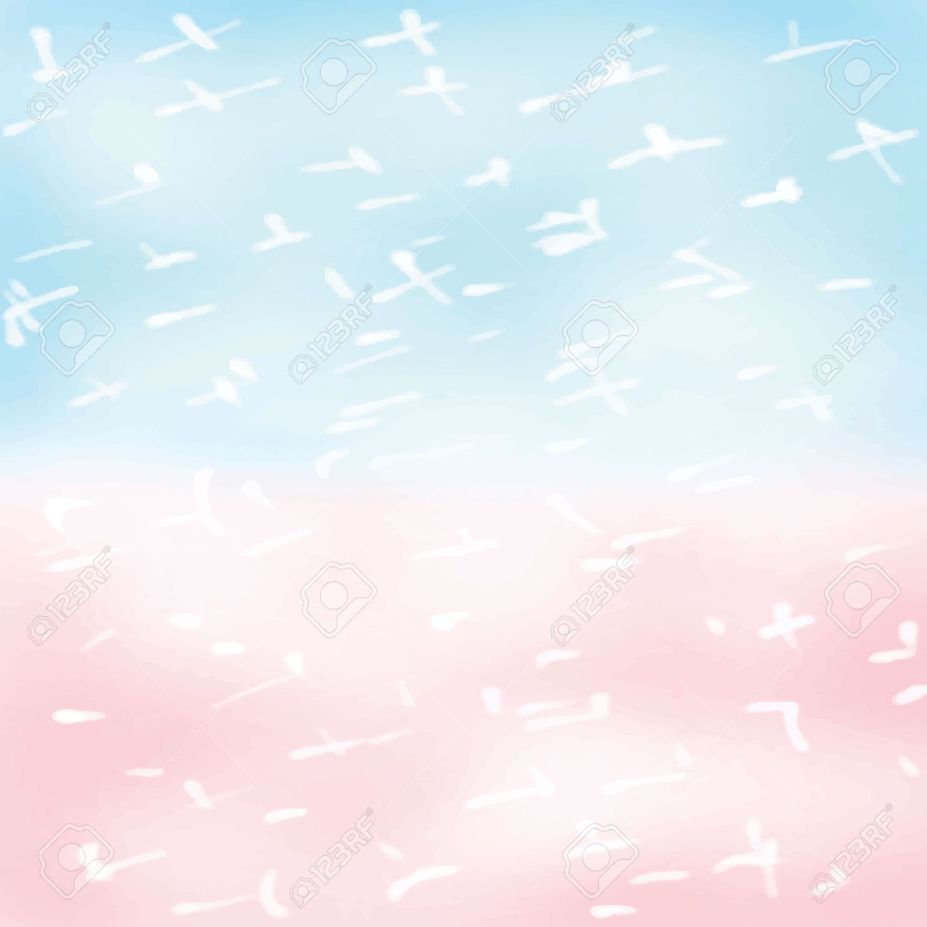 Light White Pink Blue Love Pastel Background In Christmas Winter