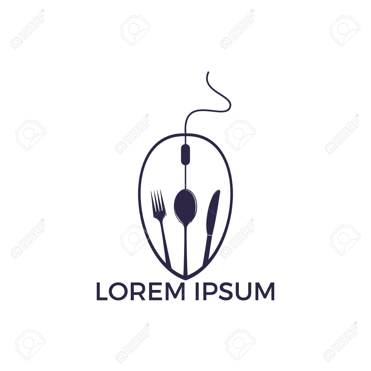 Online Food Vector Logo Designs Delivery Logo Online Food