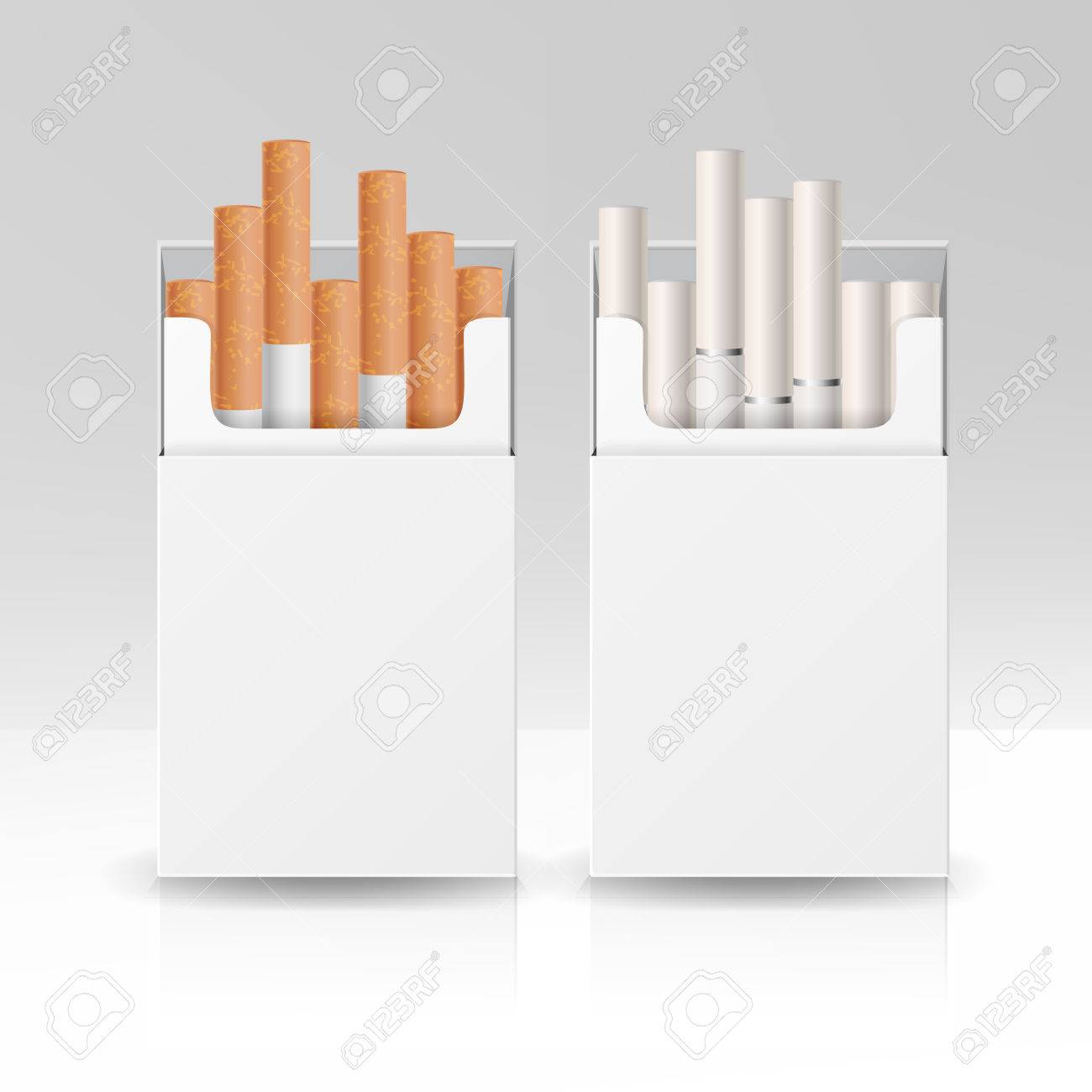 blank pack package box of cigarettes 3d vector template for design box of cigarettes