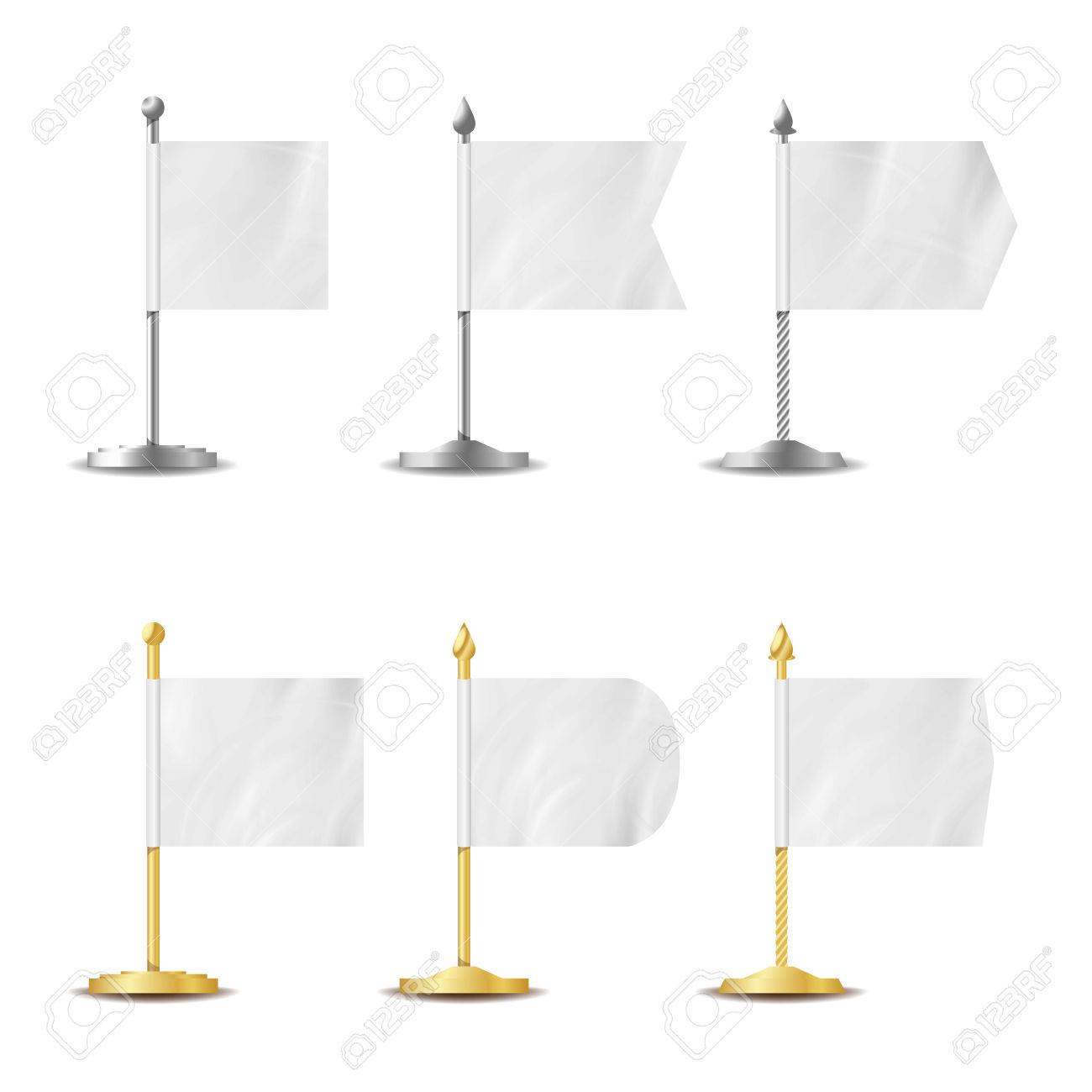 Download Table Desk Flag Set Vector Realistic Illustration Desk Flag Stock Photo Picture And Royalty Free Image Image 80014021