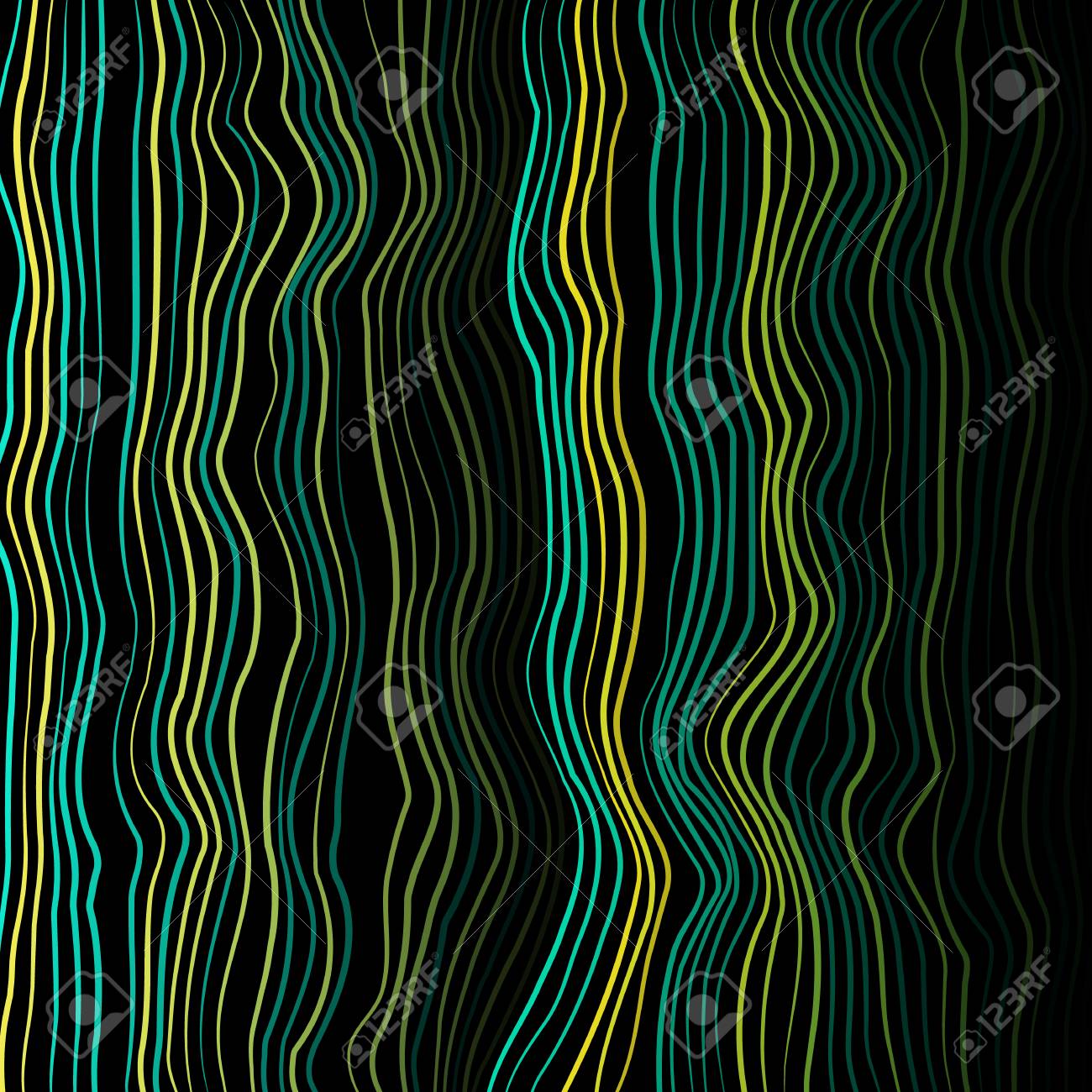 抽象的なモアレ テクスチャ ベクトル モアレの波 現代の創造的な背景 のイラスト素材 ベクタ Image