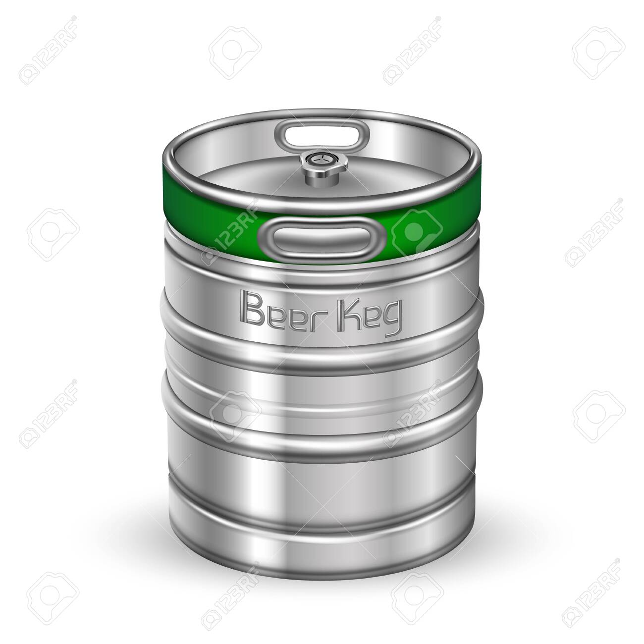 Download Classic Chrome Metallic Beer Keg Barrel Vector Blank Standard Royalty Free Cliparts Vectors And Stock Illustration Image 126553912