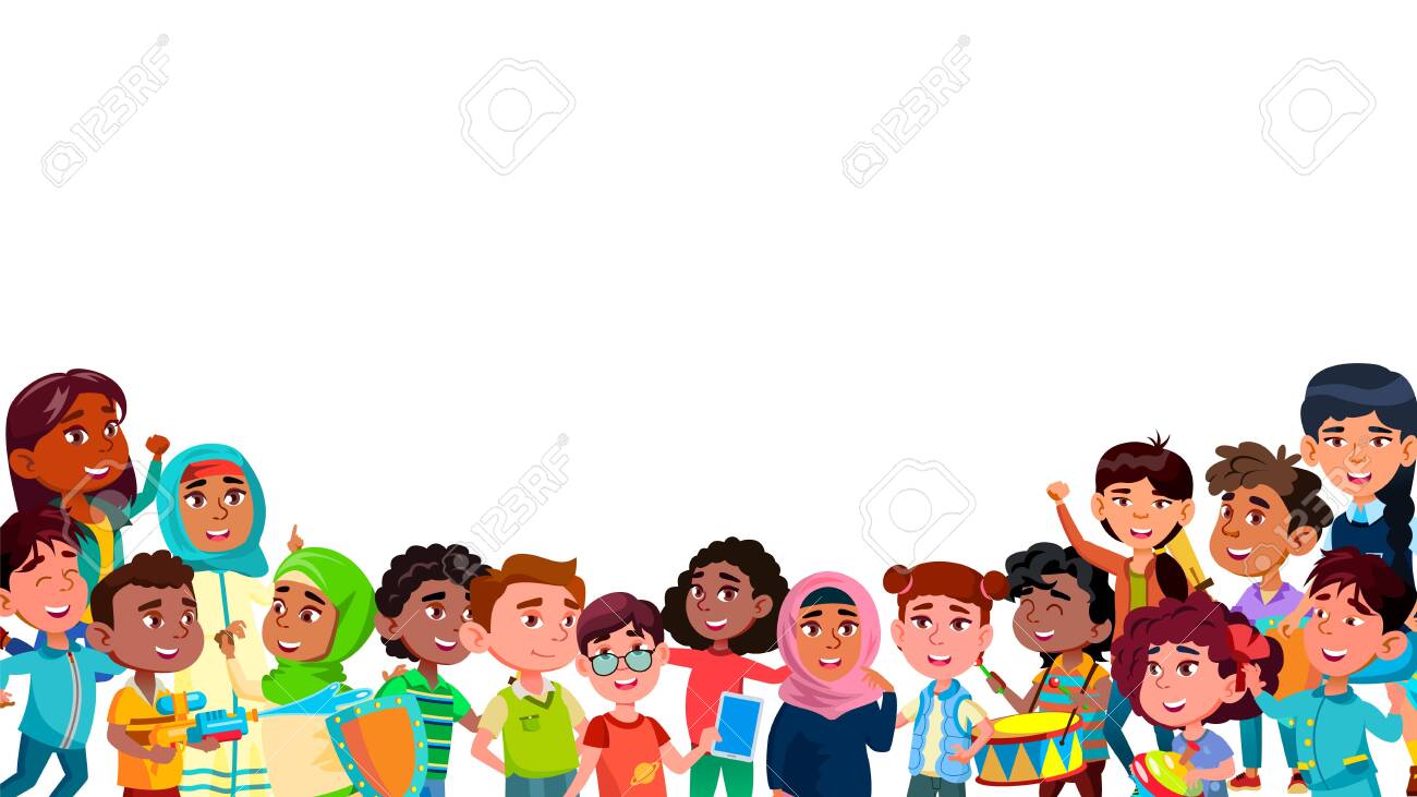 Group Of Mulicultural Smiling Children . Laughing Happy International Boys And Girls Children Different Nation Dress With Toys And Play Devices. Kids Standing Together Flat Cartoon Illustration Stock Photo, Picture And Royalty Group Of Mulicultural Smiling Children . Laughing Happy International Boys And Girls Children Different Nation Dress With Toys And Play Devices. Kids Standing Together Flat Cartoon Illustration Stock Photo, Picture And Royalty