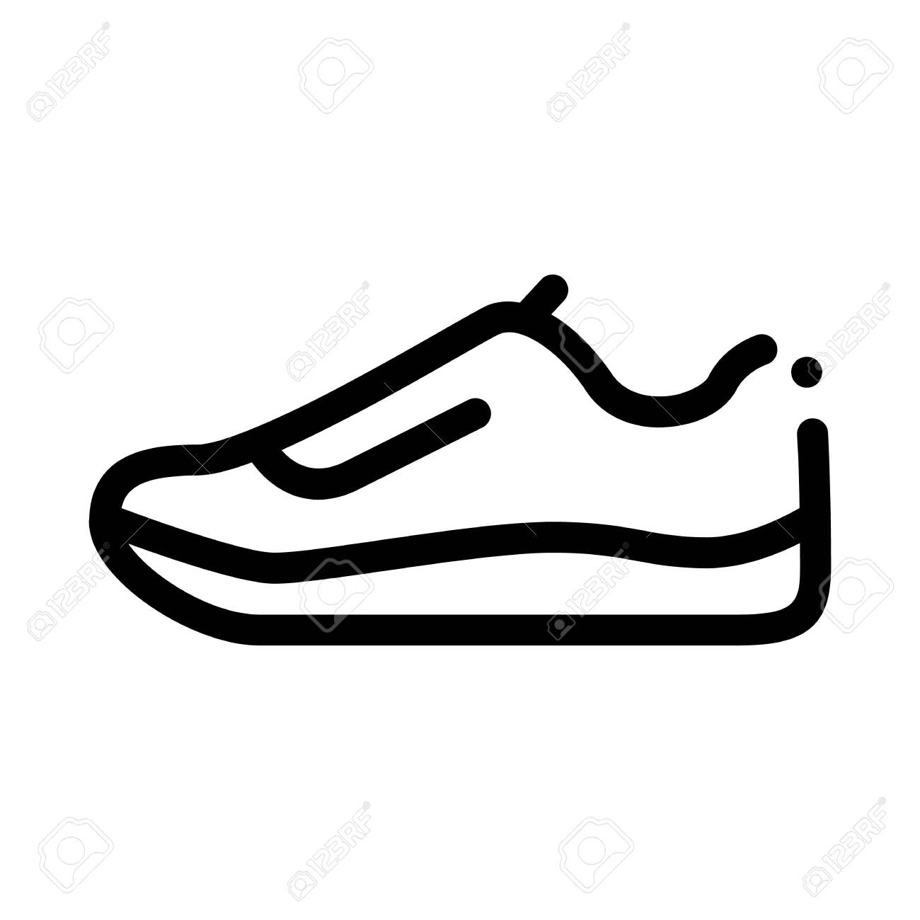shoe icon vector