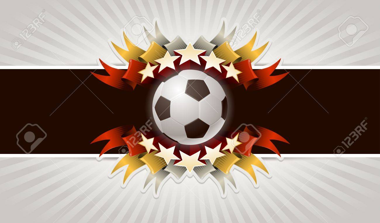Funf Sterne Fussball Vektor Illustration Von Vintage Fussball Banner Lizenzfrei Nutzbare Vektorgrafiken Clip Arts Illustrationen Image 18911064