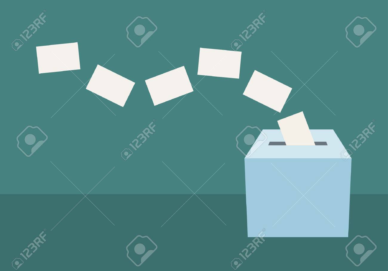 投票箱のイラストのイラスト素材 ベクタ Image