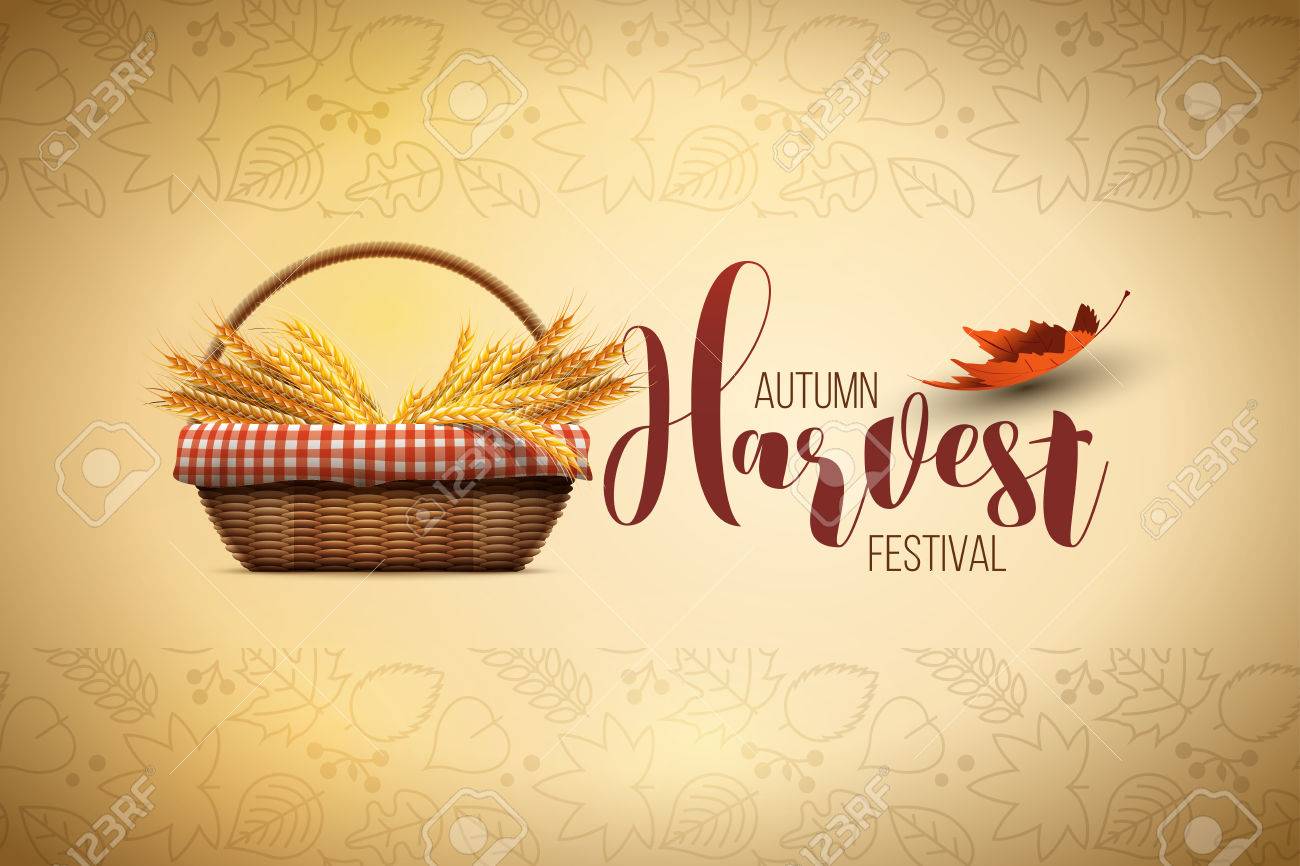 秋の収穫祭ポスター デザイン テンプレート のイラスト素材 ベクタ Image