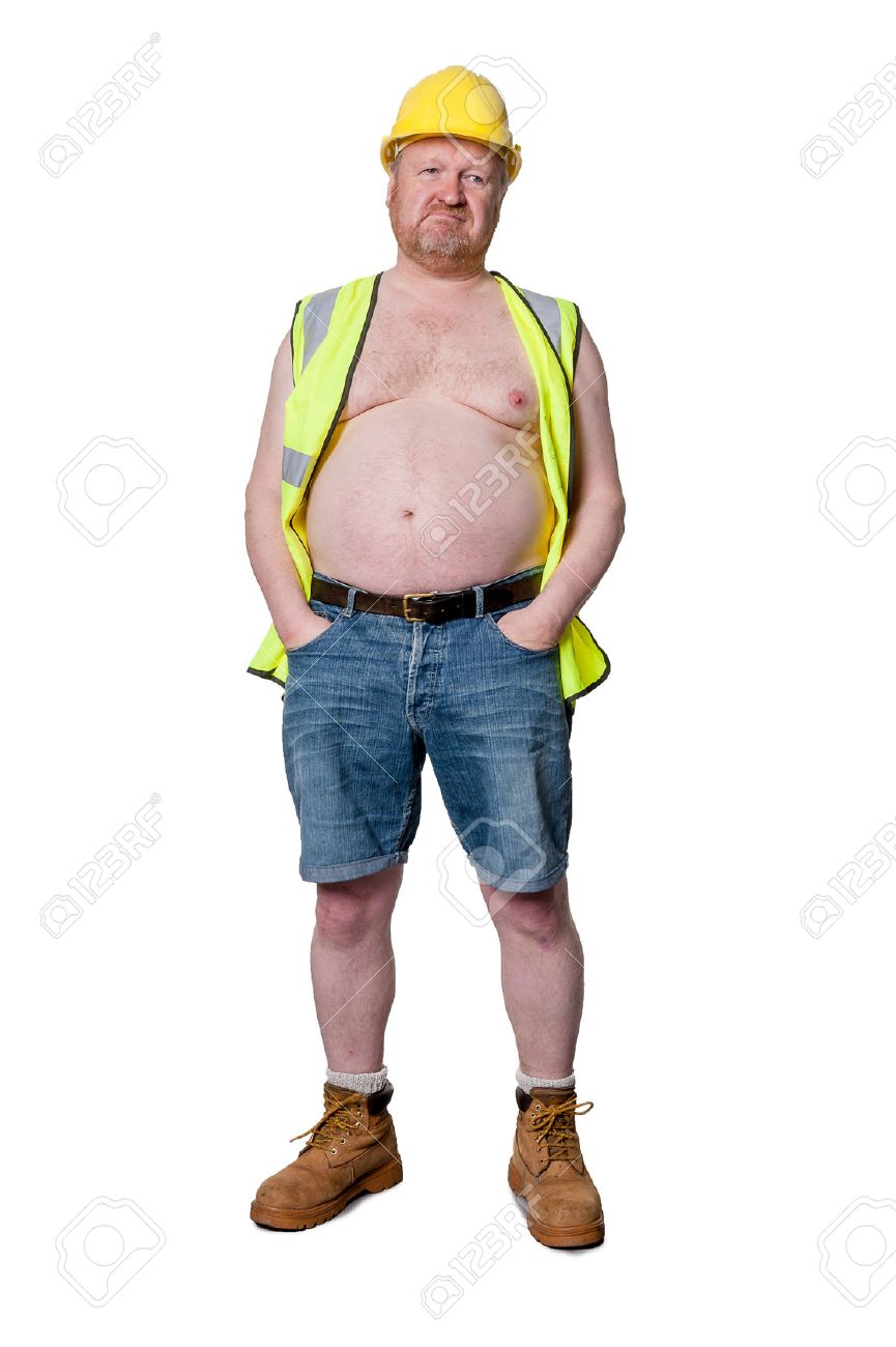 construction worker with hands in pockets stock photo picture and worker stock