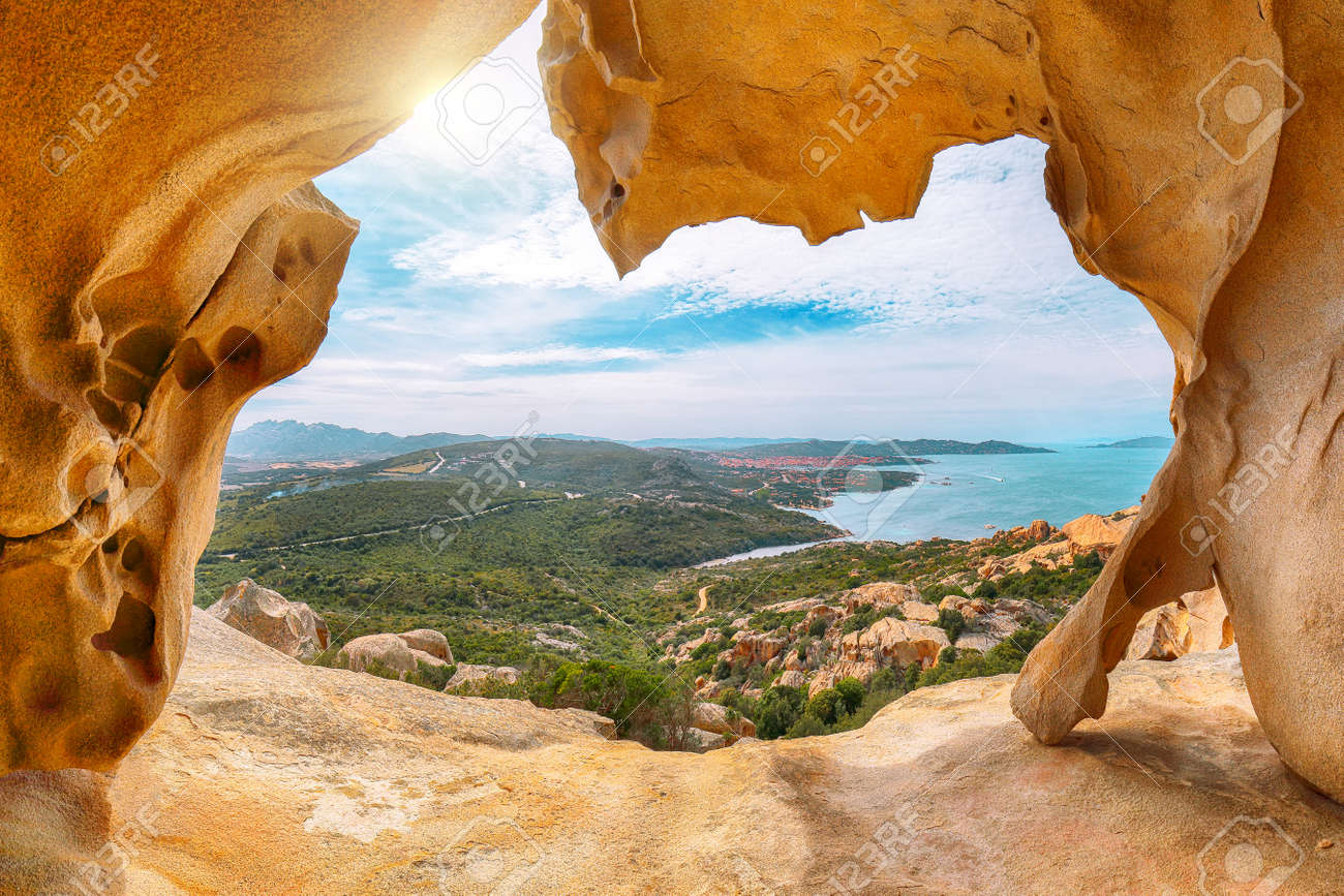 Fantastic view on Palau from popular travel destination Bear Rock (Roccia dell'Orso). Location: Palau, Province of Olbia-Tempio, Sardinia, Italy, Europe - 170378617 Fantastic view on Palau from popular travel destination Bear Rock (Roccia dell'Orso). Location: Palau, Province of Olbia-Tempio, Sardinia, Italy, Europe - 170378617