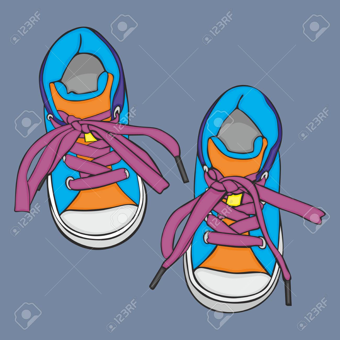 完全に編集可能なベクトルの女の子の靴のペアのイラスト のイラスト素材 ベクタ Image 完全に編集可能なベクトルの女の子の靴のペアのイラスト のイラスト素材 ベクタ Image