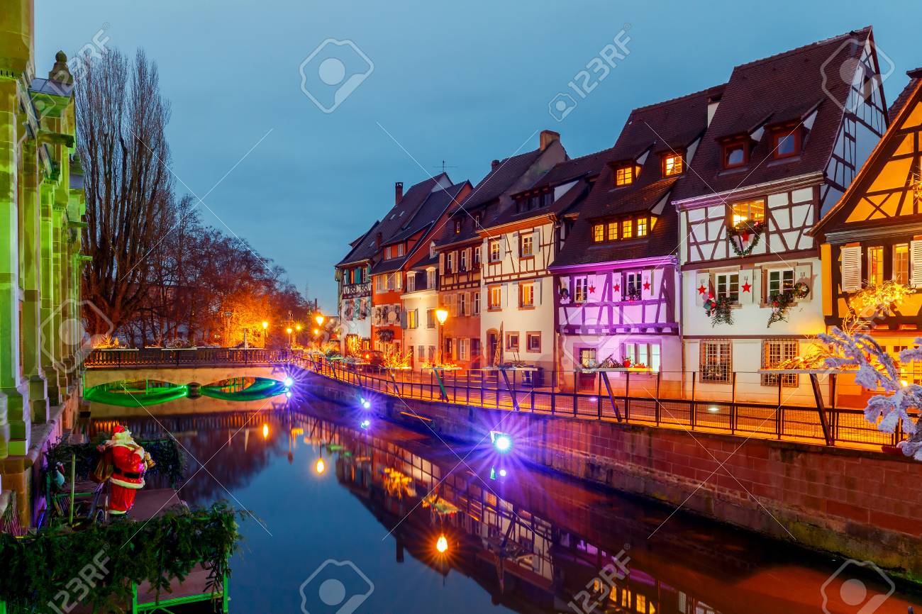 Colmar Natale.Immagini Stock La Citta Francese Colmar Alla Vigilia Di Natale Image 75927790