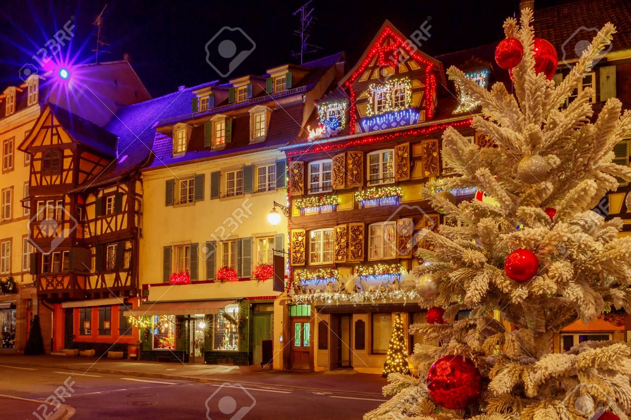 French City Colmar On Christmas Eve Stock Photo Picture And Royalty Free Image Image