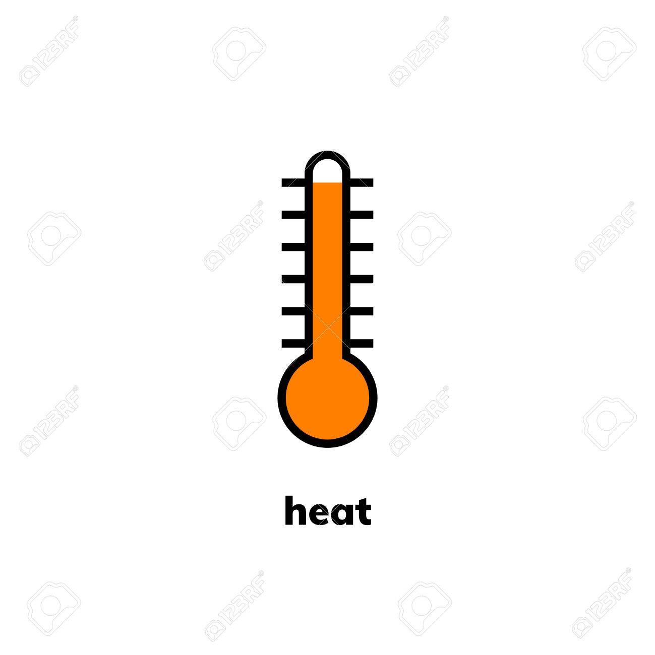 温度のアイコン クリップアート 狭範囲水銀温度計熱天候を示しています の写真素材 画像素材 Image 1470