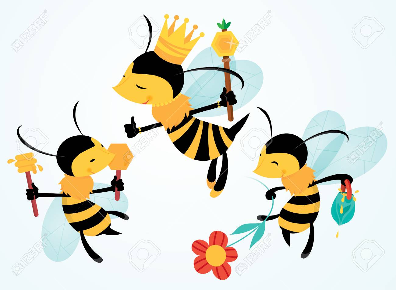 animated worker bees