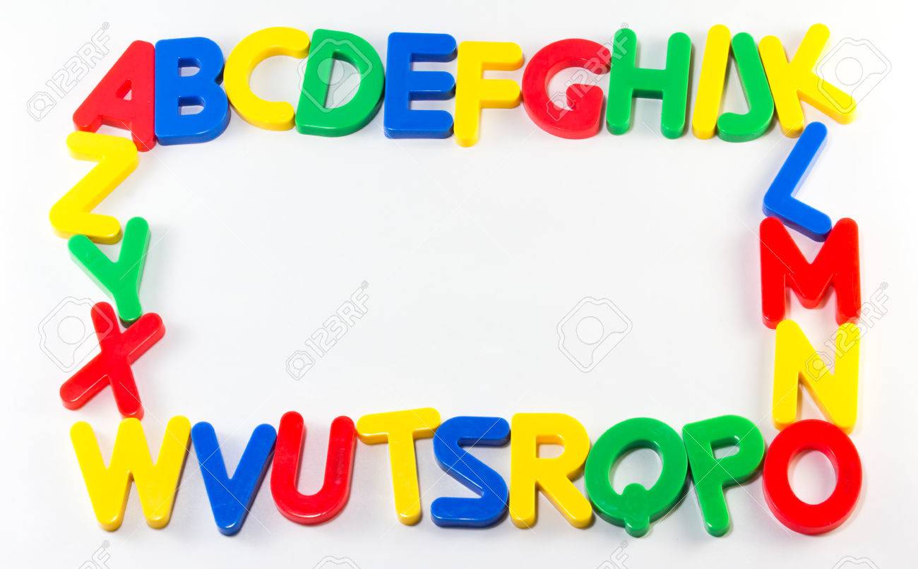 Design Alphabet Magnets frame magnet alphabet on white background stock photo picture and 35226738