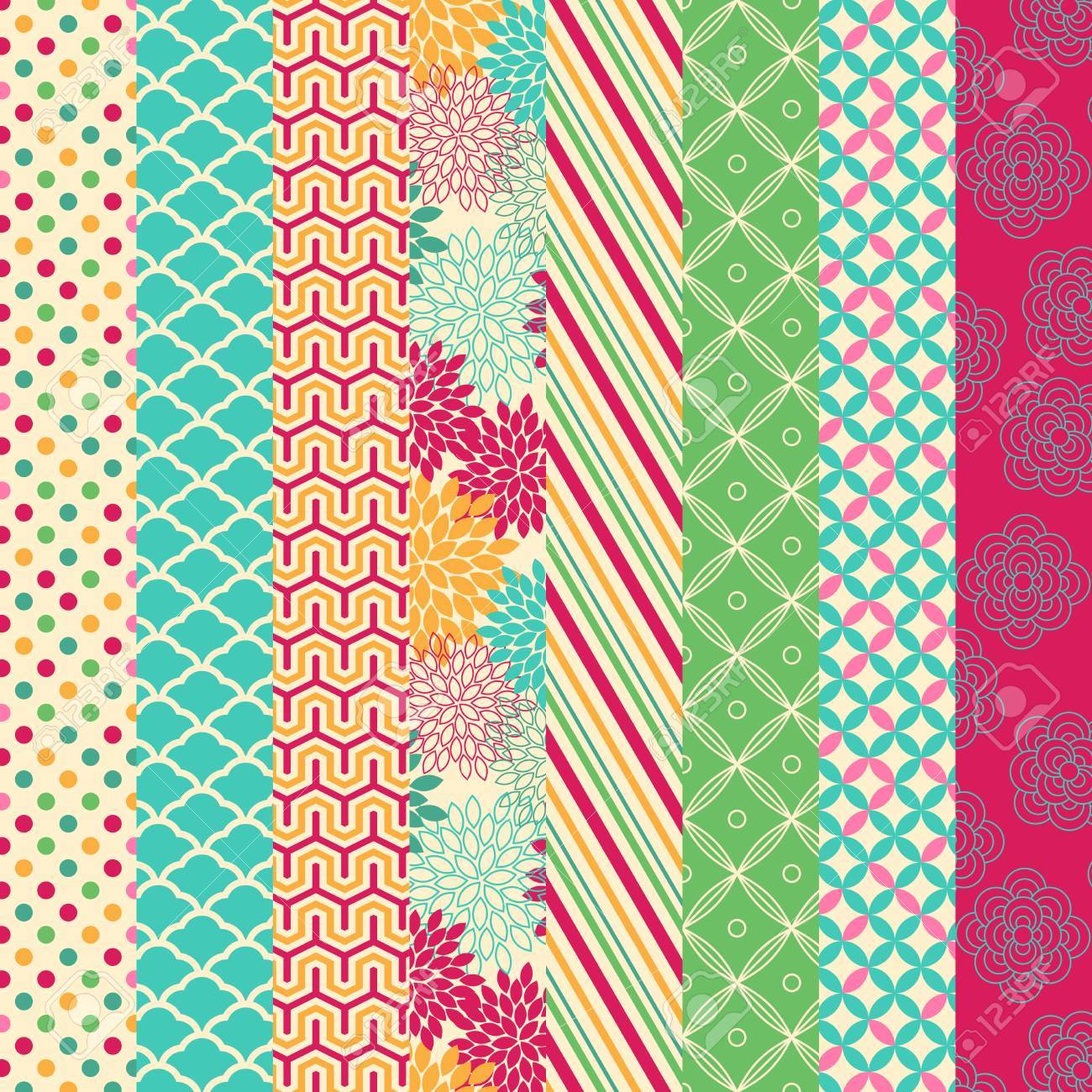 vector collection of bright and colorful backgrounds or digital