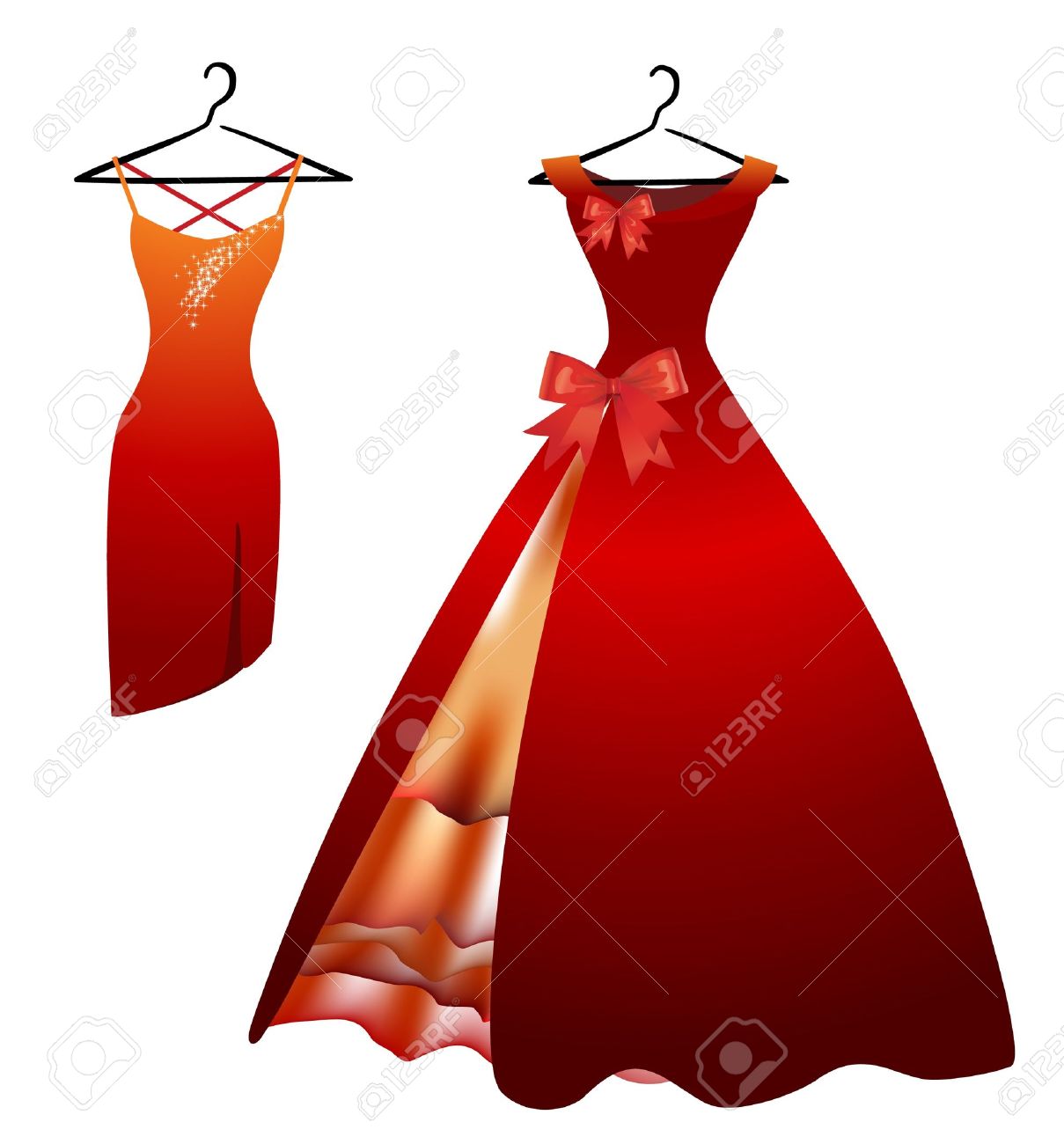 Dresses Royalty Free Cliparts Vectors And Stock Illustration Image 12494399 