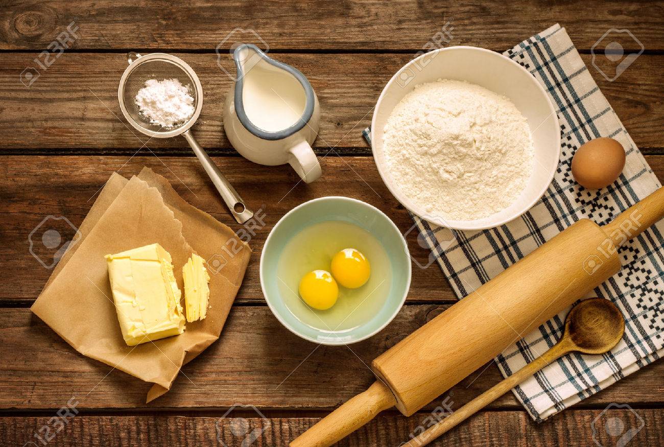 baking cake in rural