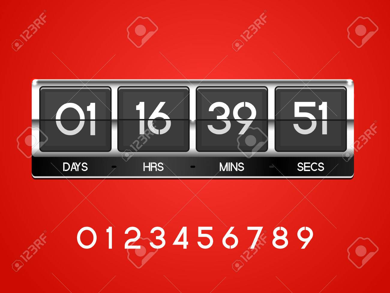 chrome countdown timer for the website square section days countdown timer minutes