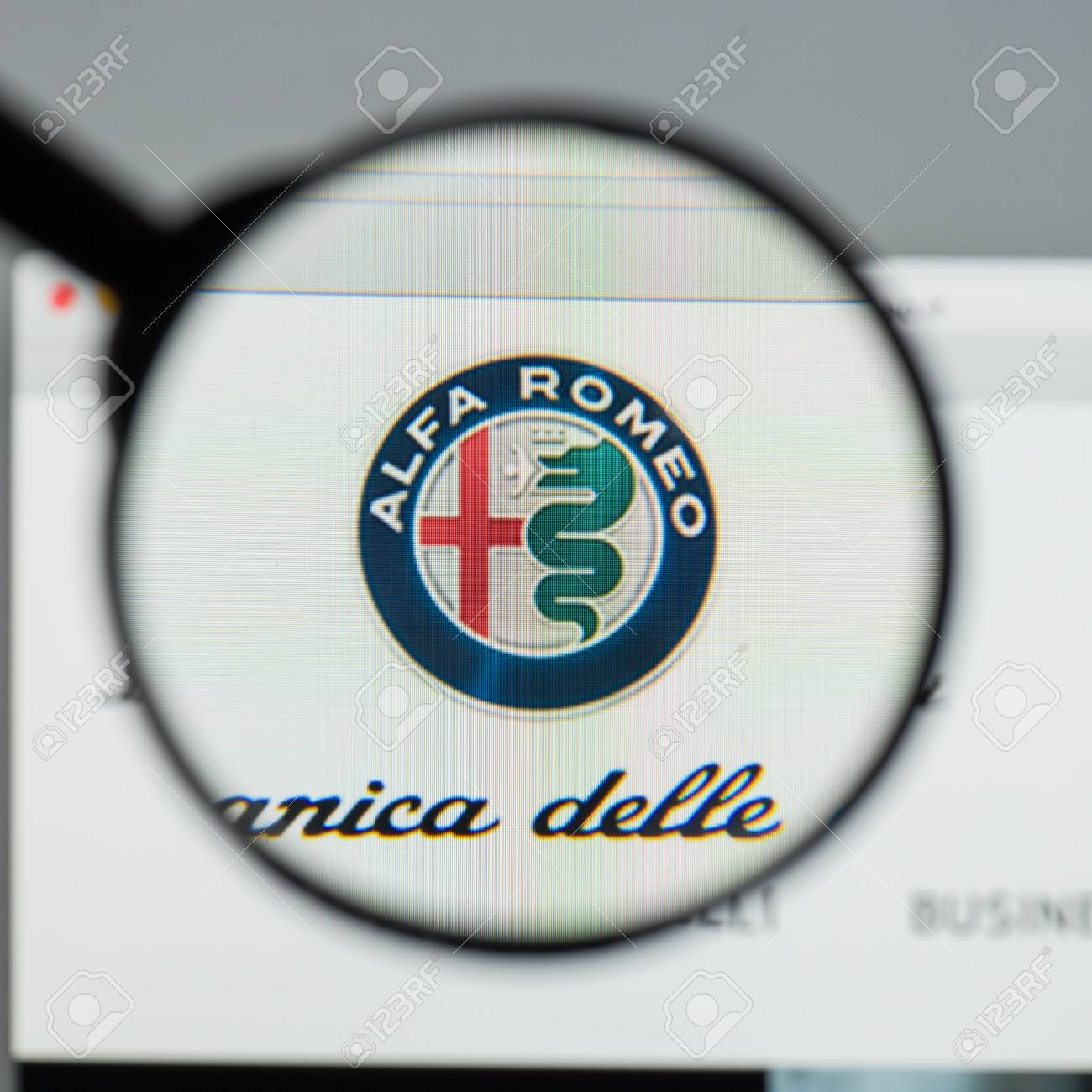 Milan Italy August 10 2017 Alfa Romeo Website Homepage