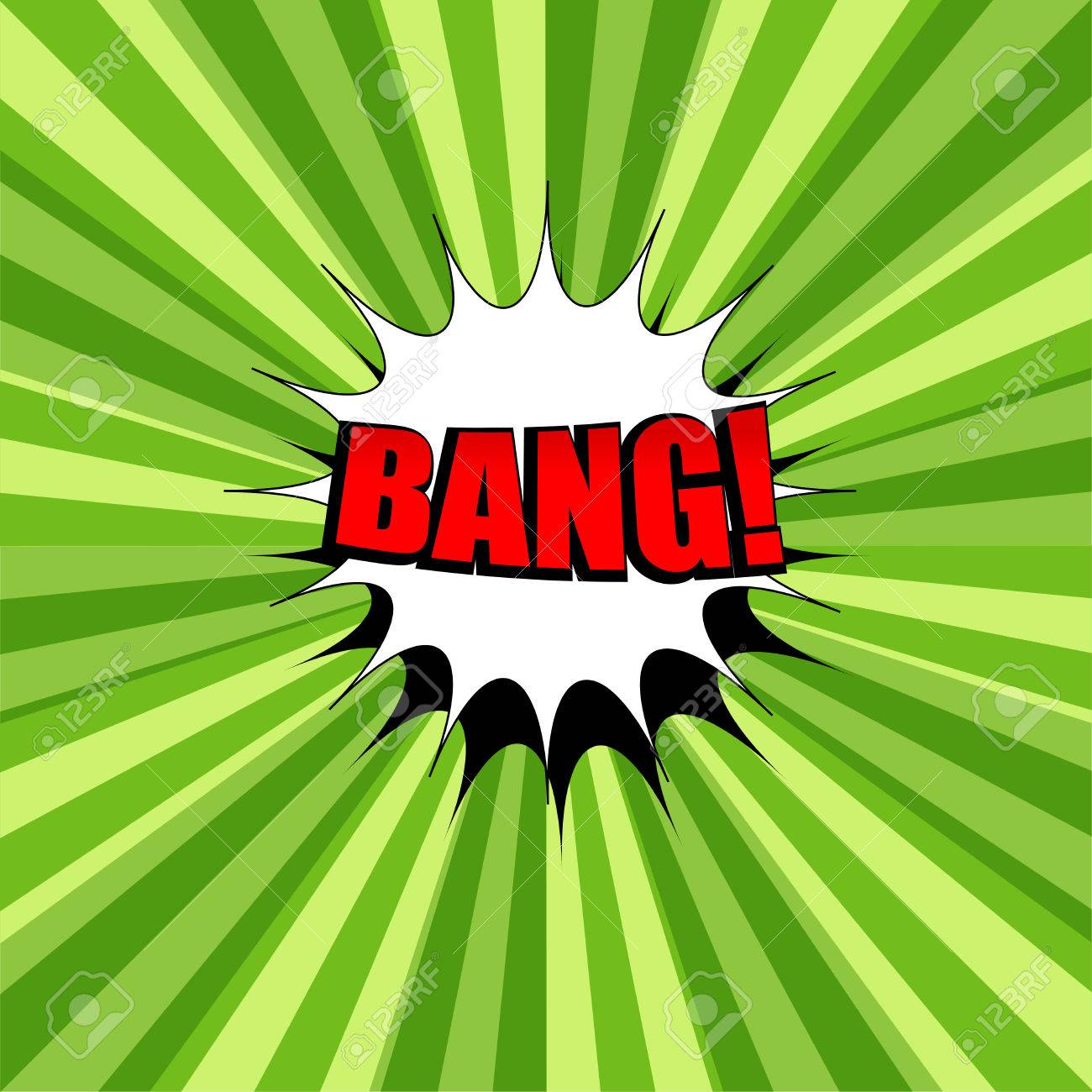comic book page bright template with bang word speech bubble comic template word