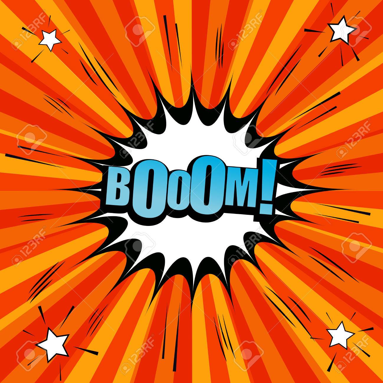 comic book explosive template with boom word royalty free cliparts comic template word
