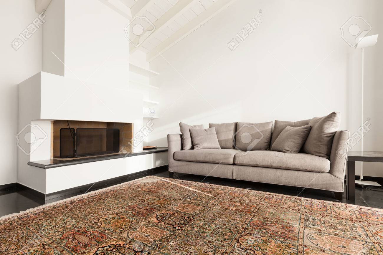 Interieur, Komfortable Dachboden, Moderne Möbel, Wohnzimmer ... Interieur, Komfortable Dachboden, Moderne Möbel, Wohnzimmer ...