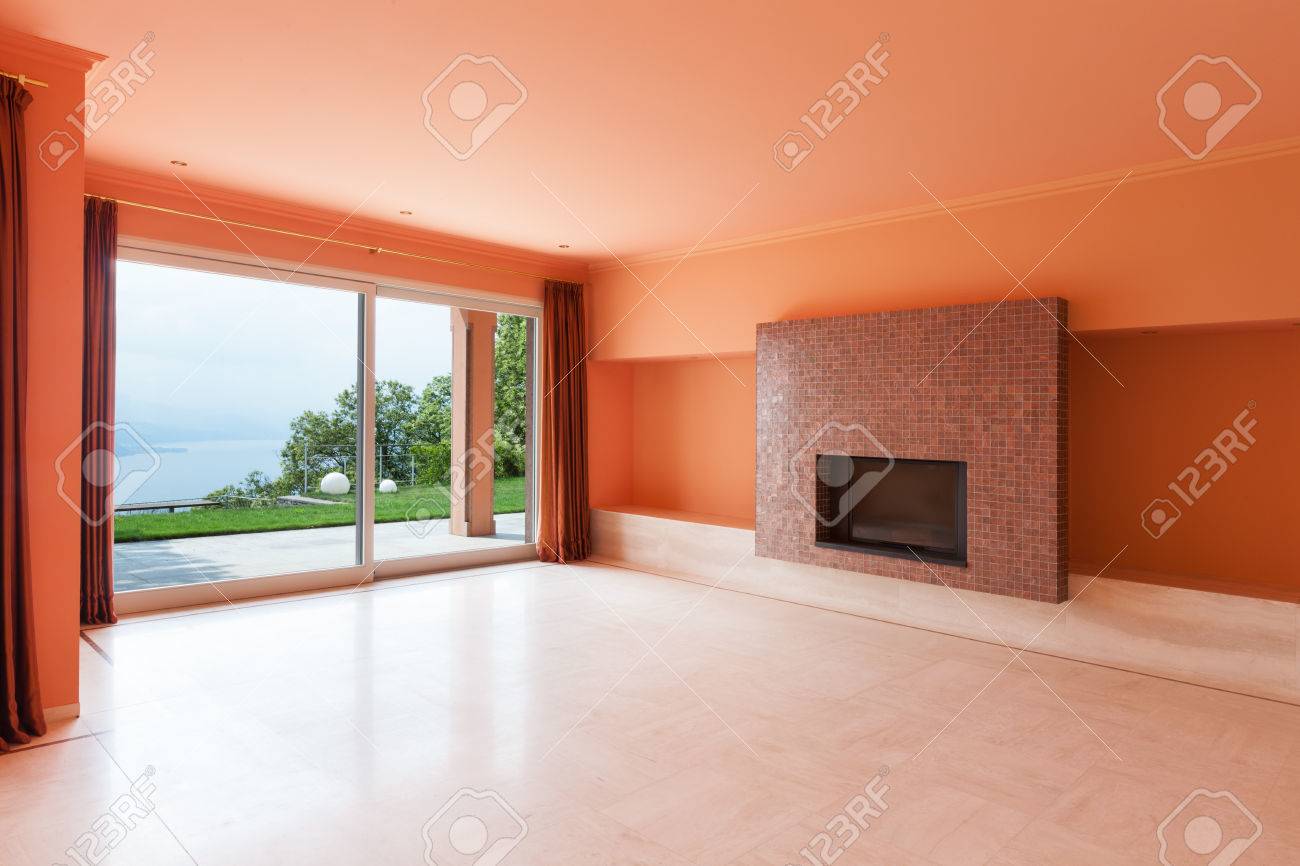 Interior, Luxus-Villa, Große Wohnzimmer Mit Kamin Lizenzfreie Fotos ... Interior, Luxus-Villa, Große Wohnzimmer Mit Kamin Lizenzfreie Fotos ...
