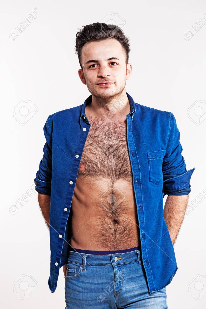 Boy With Naked Hairy Chest Stock Photo, Picture and Royalty Free Image.  Image 88796257.