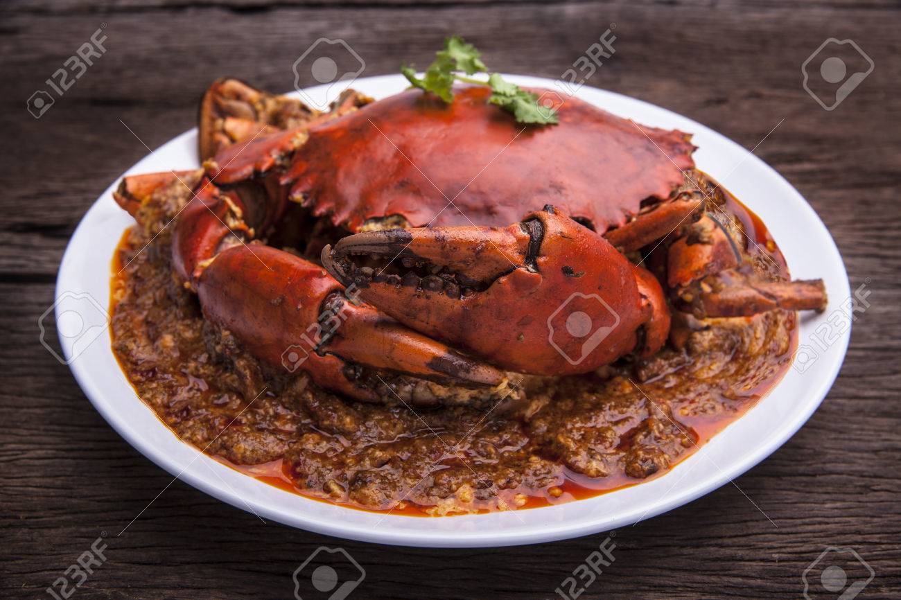 唐辛子カニ アジア料理 シンガポール タイ チリクラブ の写真素材 画像素材 Image