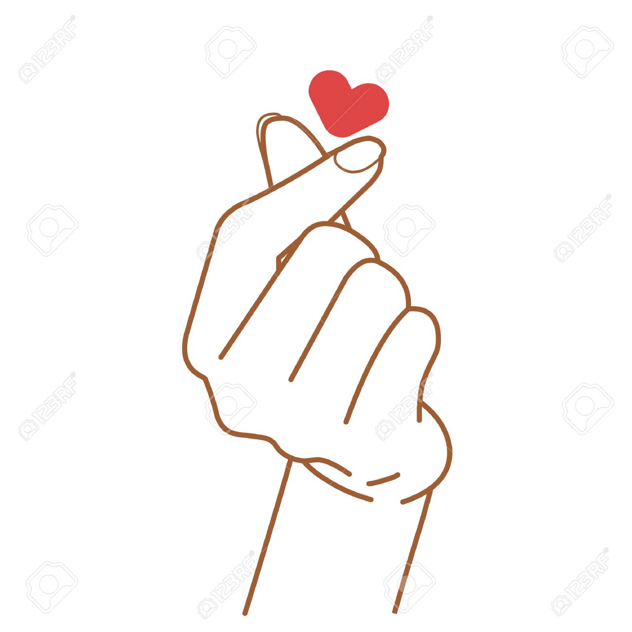 Sign Of Love. Vector Hand Drawing Illustration Royalty Free SVG ...