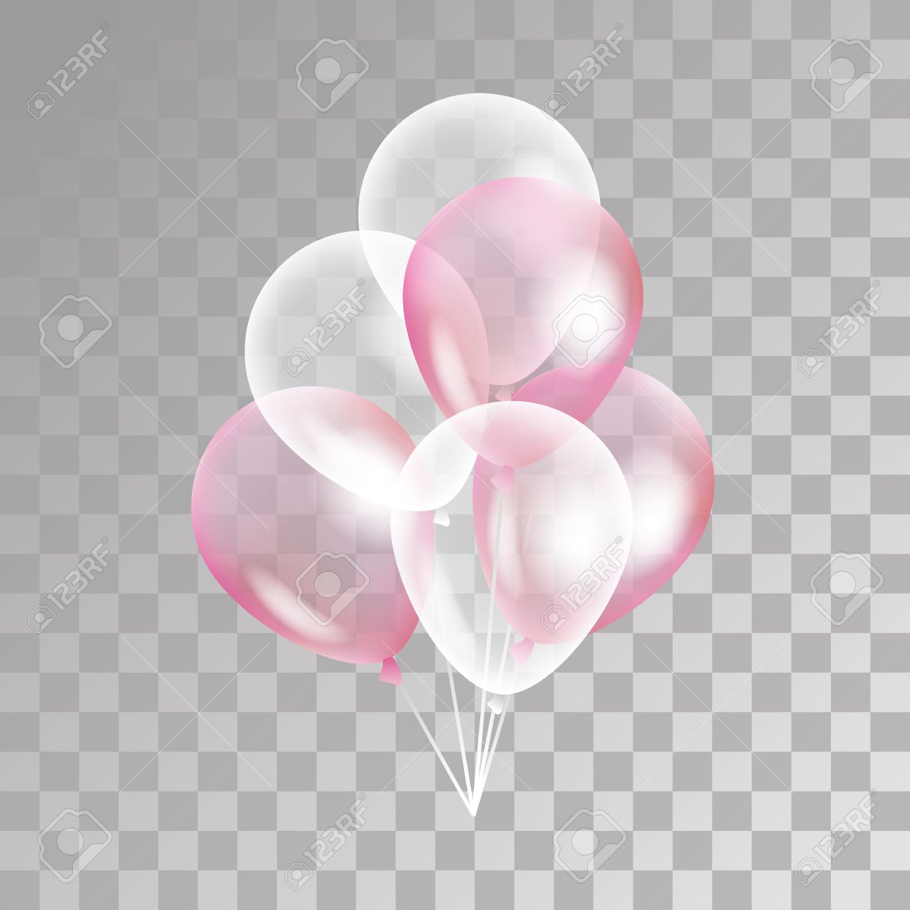 Pink Transparent Balloon On Background. Frosted Party Balloons For Event  Design. Balloons Isolated In The Air. Party Decorations For Birthday,  Anniversary, Celebration. Shine Transparent Balloon. Royalty Free SVG,  Cliparts, Vectors, and Stock, image size:1300x1300