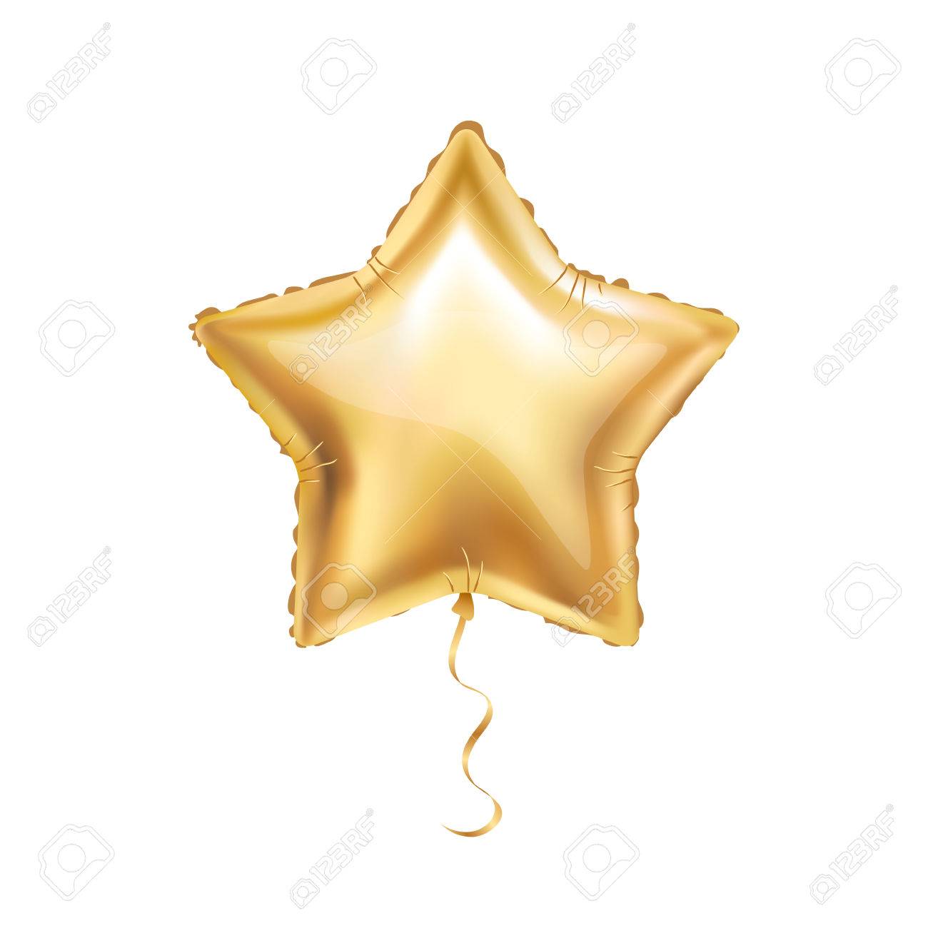 Gold Star Balloon On Background Party Balloons Event Design Stock Photo Picture And Royalty Free Image Image