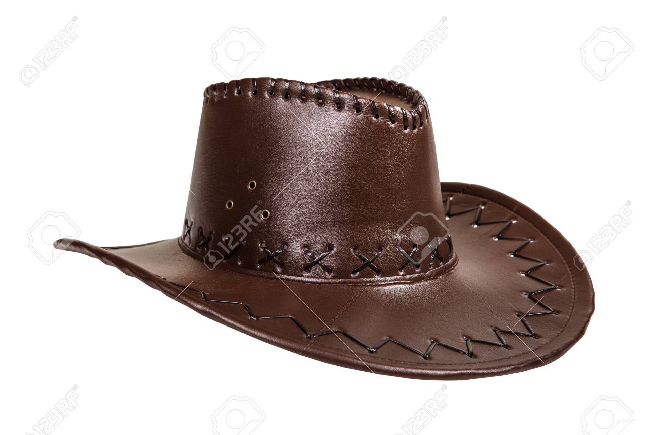white leather cowboy hat
