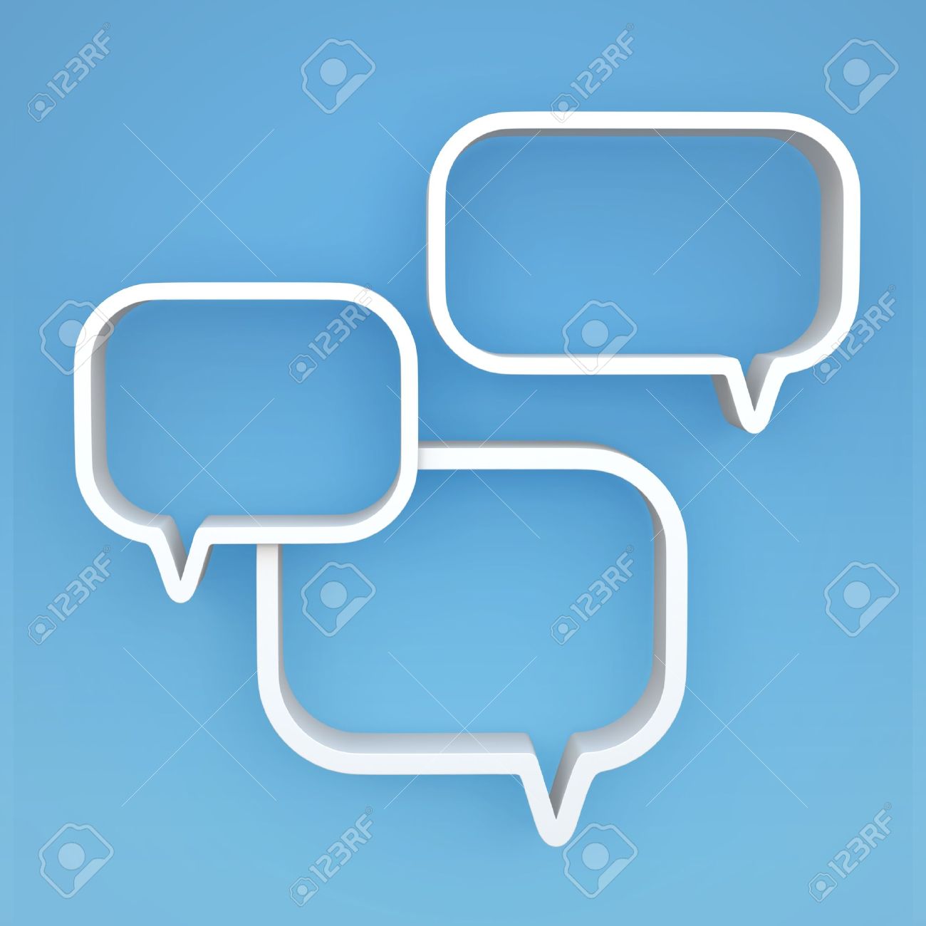3D shelves design form bubbles speech on background - 14932116 3D shelves design form bubbles speech on background - 14932116