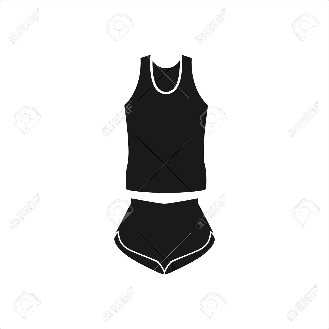 スポーツウェア セット サイン シンプルなアイコンの背景にのイラスト素材 ベクタ Image 5933